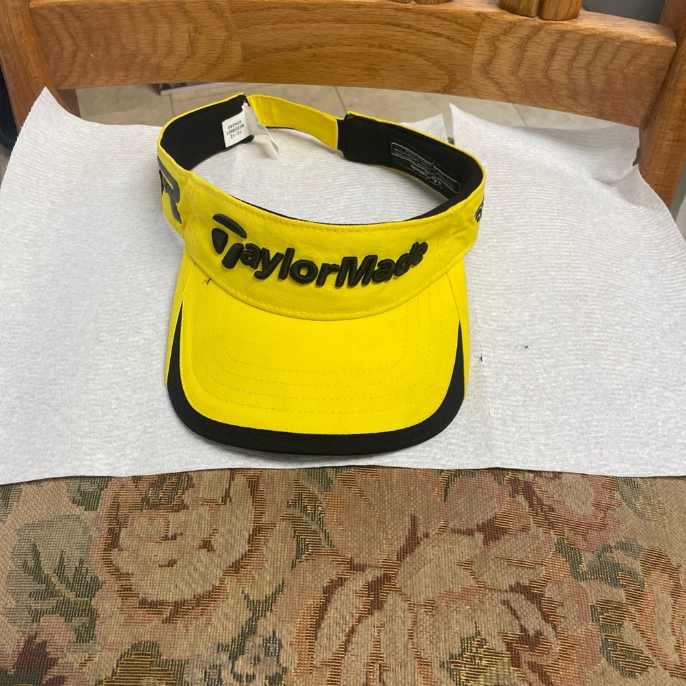 TaylorMade Yellow and Black Golf Visor